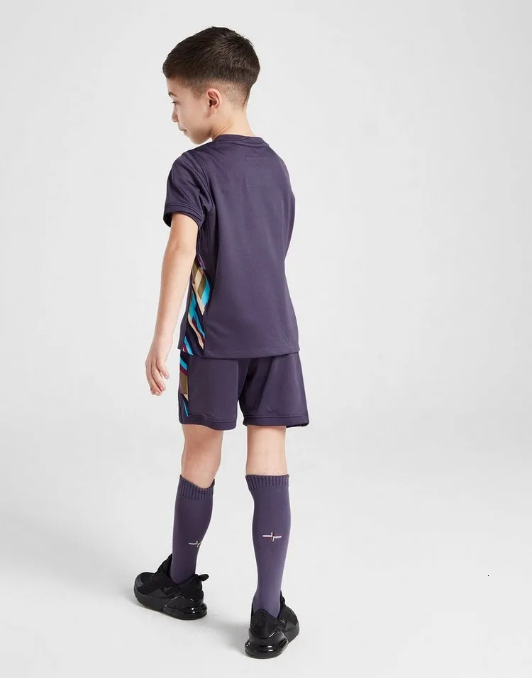 Childrens Clothing Boy Girl England Fans Shirt Training Wear Games Soccer Jersey Sport Men Kids Kit Tops And Shorts Uniform 250415