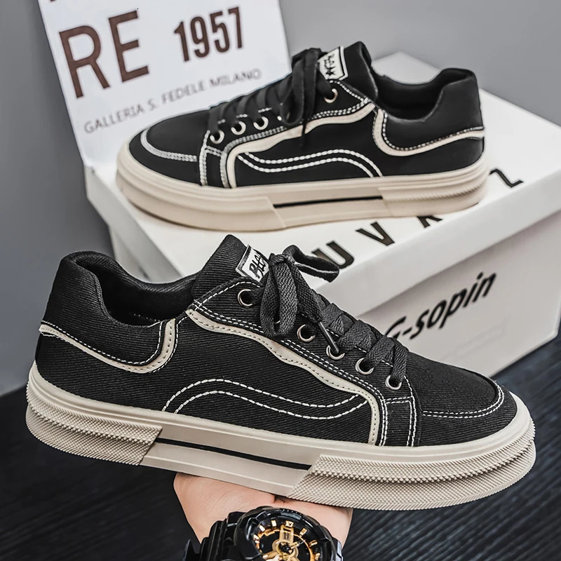 ML Explosive Korean Edition Casual Shoes Board Shoes Canvas Shoes Student Fashion Shoes Mens Shoes 250411