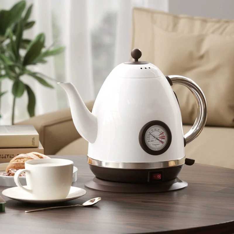 1500ml Electric Kettle Quick Heating Coffee Pot With Thermometer Teapot Household Thermos Kettle 304 Stainless Steel Liner 1500W Y251114