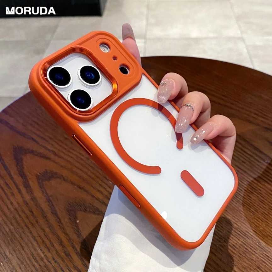 for iPhone 17 Air Luxury for Acrylic Case for iPhone 17 16 15 Pro Max Plus 13 14 Magnetic Wireless Charging Hard Cover J251202