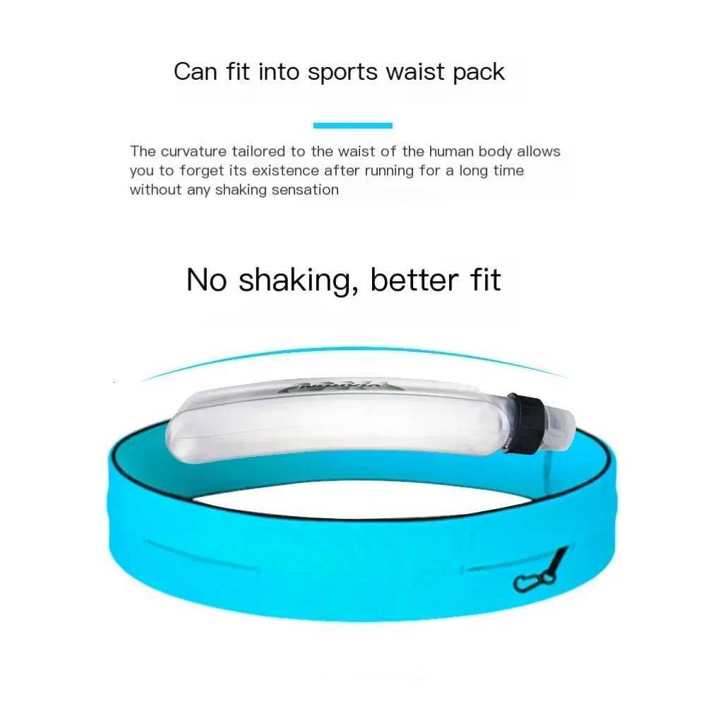 400ML Sport Water Bottle Push-Pull Spout Arc Leak-proof Waist Bag Hydratio Bottle Gym Fitness Running Cycling Water BottleW251114