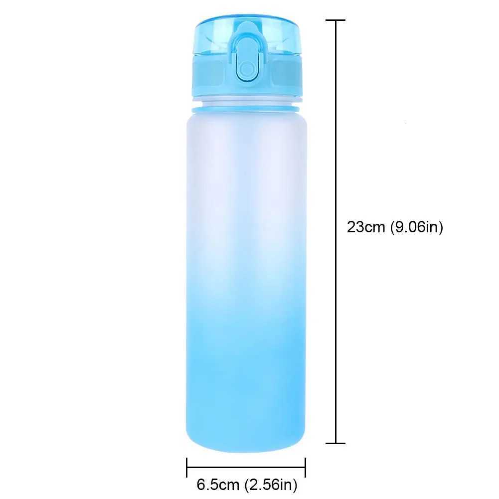 500/1000ML Water Bottle Sport Frosted Water Bottle Outdoor Leak Proof Portable Drinking Cup with Handle for Outdoor Gym SportsW251114