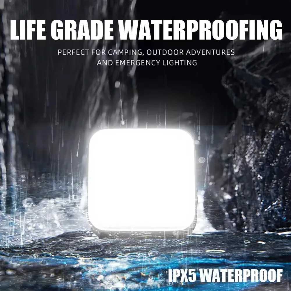 BALDR Outdoor Portable Camping Light Solar Charging 4000mah Large Capacity Power Bank Intelligent Display Portable Hanging Light M251115