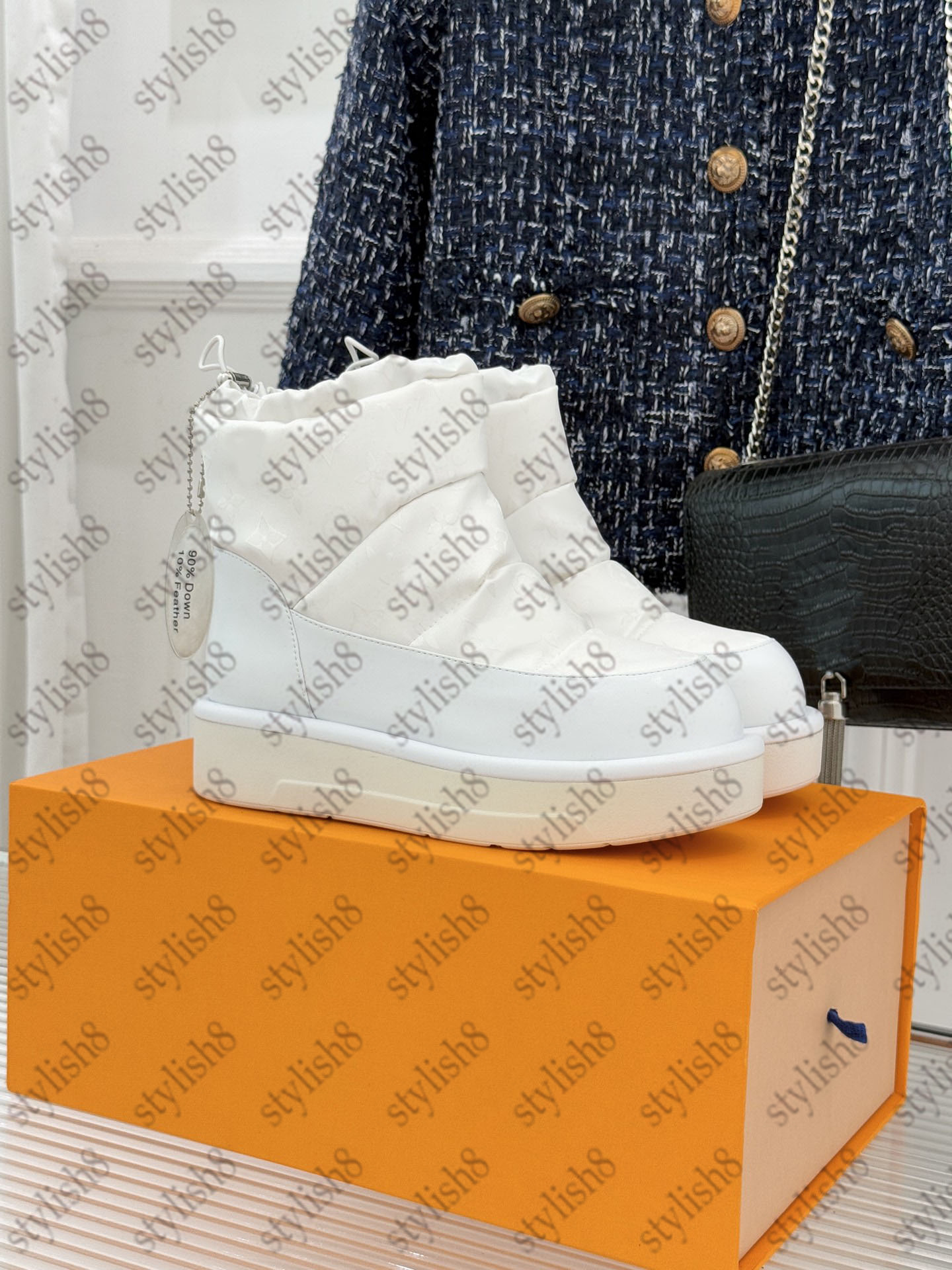 Designer Snow Boots Winter Women Warm Boot Non-slip Plush Wool Ankle Boots