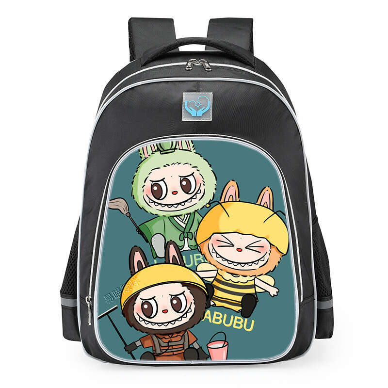 Elementary School Student Male Labubu Large Capacity Kindergarten Backpack Lightweight Reducing Load Children's Bag Female