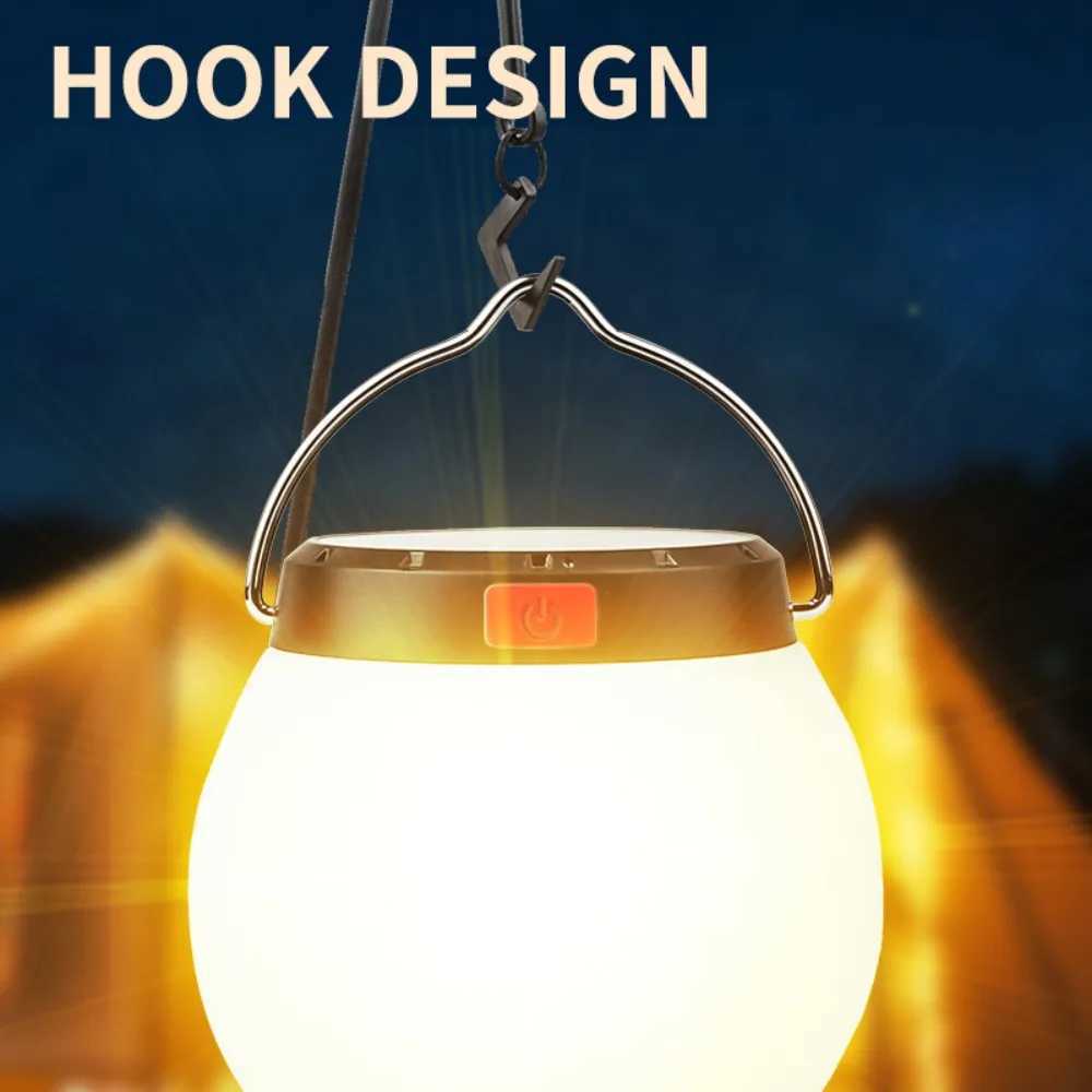 800mAh Solar LED Camping Lantern Waterproof Emergency Light with 3 Modes for Outdoor Tent Power Outage M251115