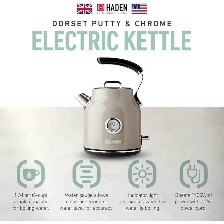 Dorset 17 Liter Stainless Steel Electric Kettle for Home and Office Use with 360Degree Rotating Base and Automatic ShutOff Saf Y251114