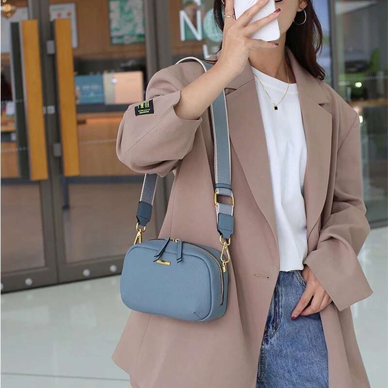 Designer Bag 2 Straps,Roomy Shell Women Genuine Leather Messenger Female Shoulder Cross-Body Bag, T102