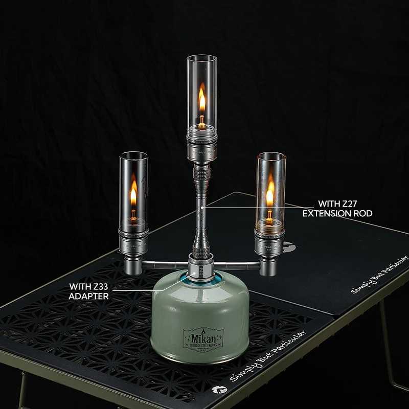 T-1-DH Frost Vintage Camping Light Gas Lantern Shade Outdoor camping gas atmosphere lamp heat-resistant glass lampshade M251115