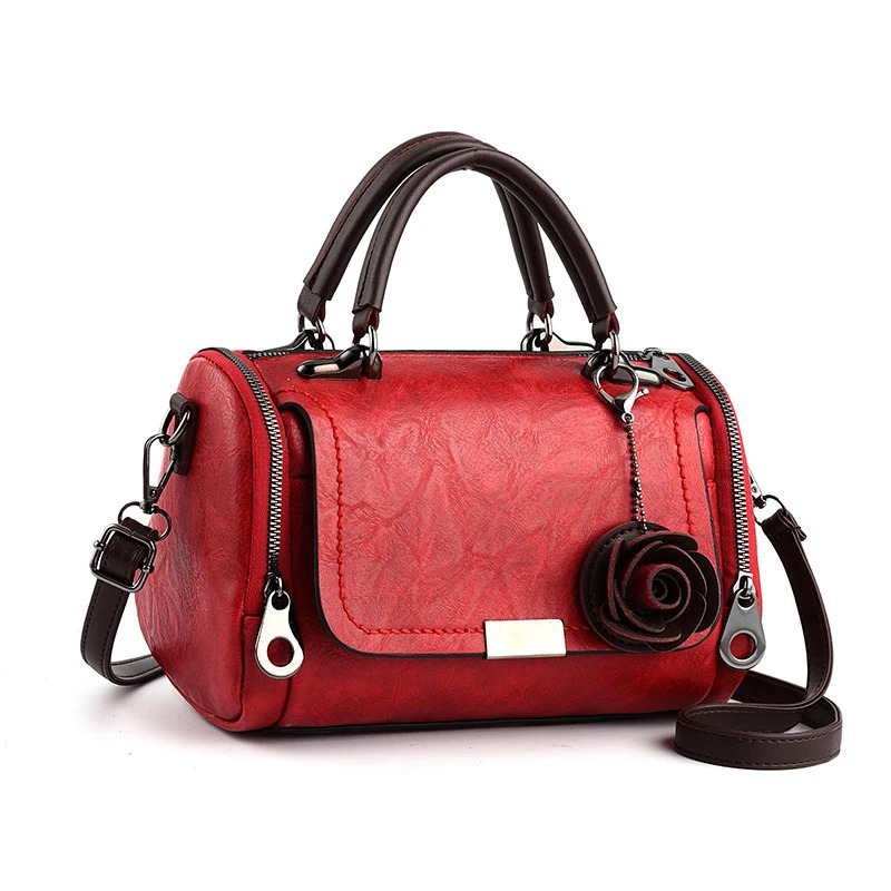 Womens cross bag pillow bag large capacity fashionable shoulder bag retro full matching womens cross bag 250410