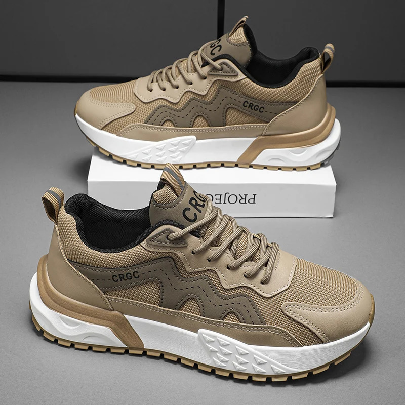 Mens running sports shoes thick soled youth casual board shoes mens fashionable board comfortable skateboard shoes outdoor walking shoes 250411