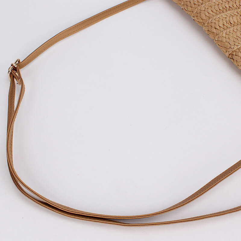 Handmade Beach Bag French High-End Western-Style Minimalist And Versatile Handmade Forest Style Hollowed Out Grass Woven Bag, Beach Vacation Shoulder 