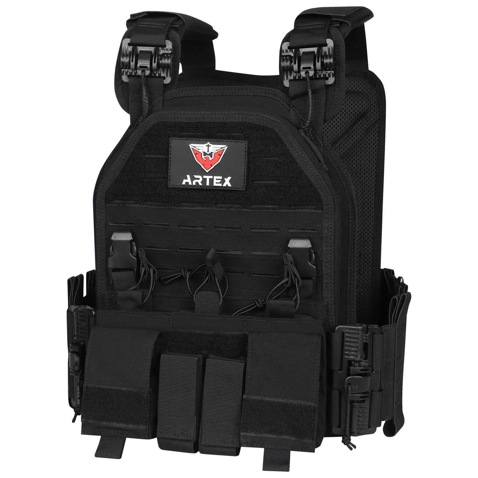 ARTEX CAMO Light Weight Quick Release Combat Plate Carrier 1000D Nylon Molle Tactical Vest Hunting XJ251114