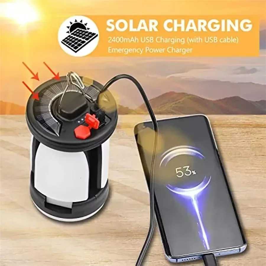 Ultra-Bright Rechargeable LED Camping Lantern-Foldable Floodlight3 Light ModesHands-Free Lantern for Camping/Hiking/Fishing M251115