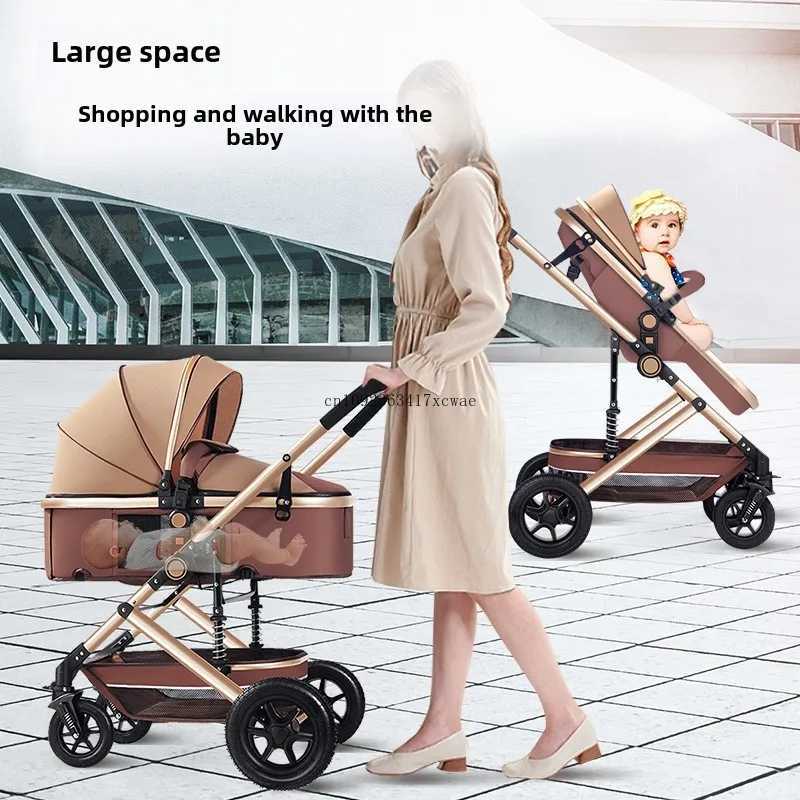 Sunscreen and Warm Sitting and Lying Portable Cart Folding Bidirectional Shock Absorption Four Seasons Four Wheel Yoyo Cart X250415