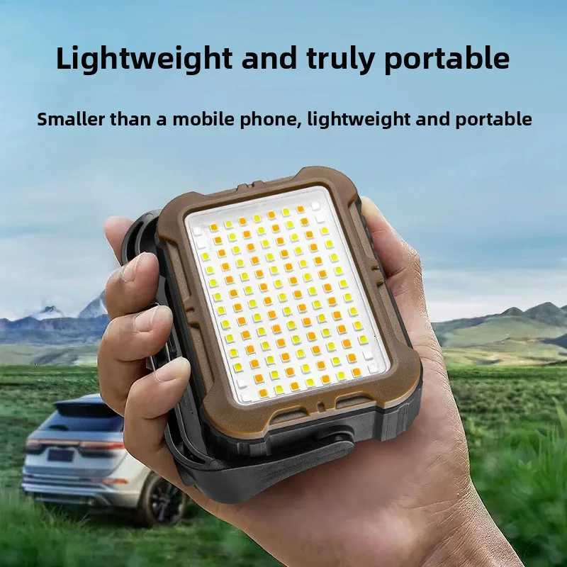 YINNUO R3 Outdoor Camping Light Solar Charging Main Light Strong Light Ultra Bright Tent Light Portable Ultra Long Battery Life M251115