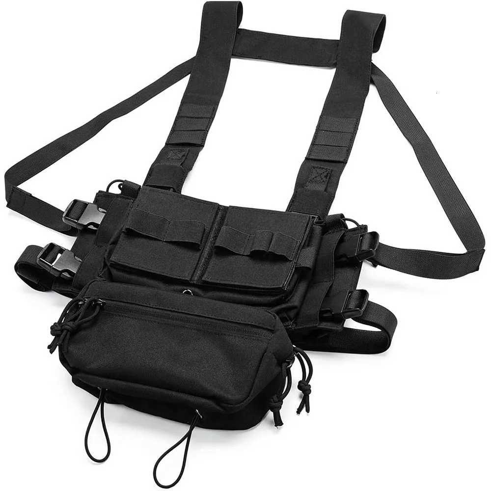 Chest Rig Multifunctional CS Field Molle Dangler Pouch Camouflage Training Vest Outdoor Camping Match Pack Hunting Entertainment XJ250730XJ251114