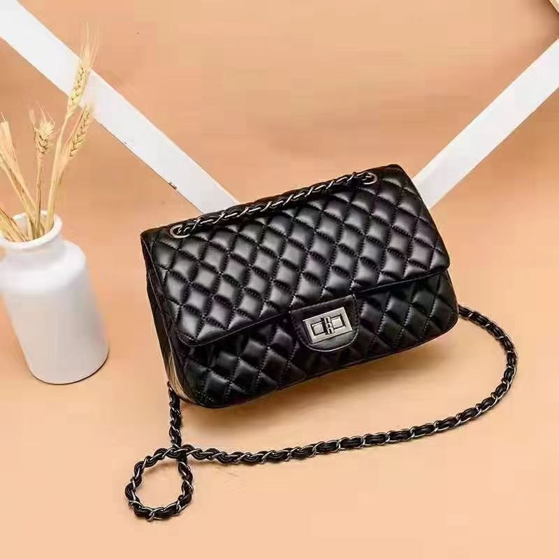 Textured Fashion Trend Dia Check Small Square Women's Hand Bill Shoulder Crossbody Bag Bags
