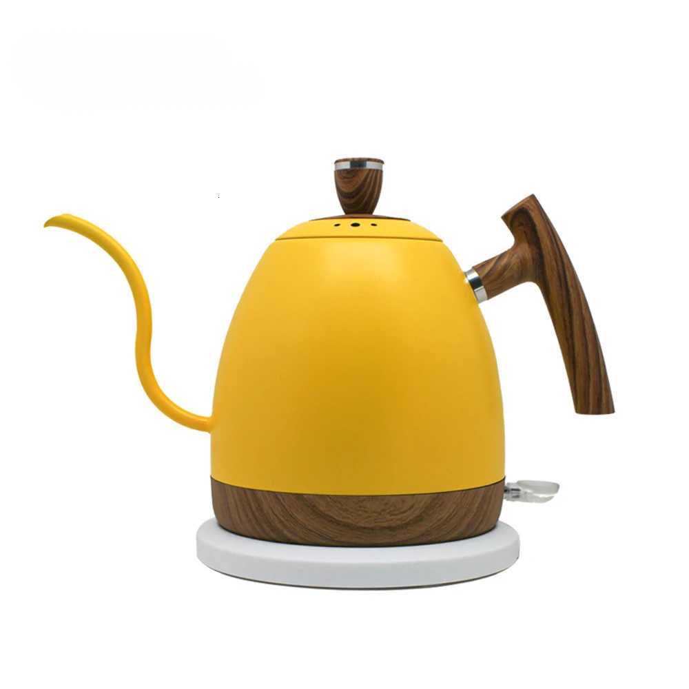 1000ML Electric Kettle Gooseneck Hand Brew Coffee Pot 1350W Slender Fine-mouth Jug 304 Stainless Steel Teapot Kettles 220V Y251114