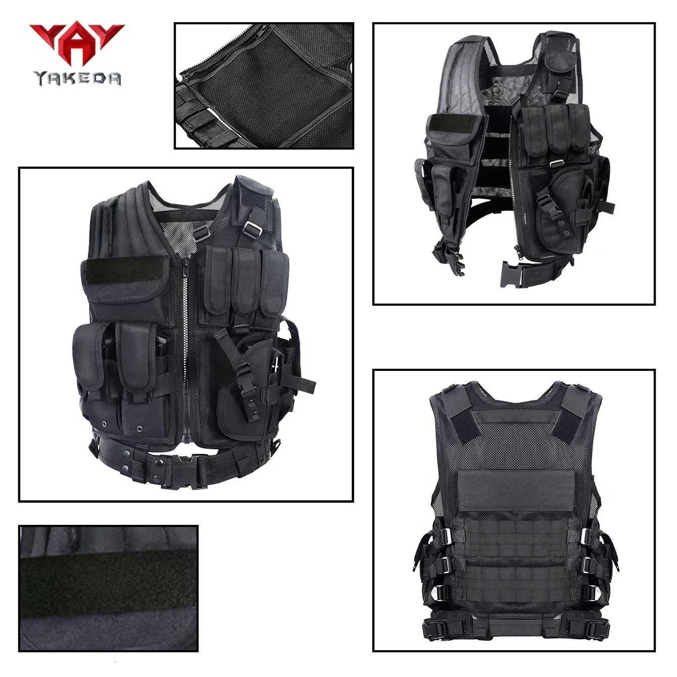 YAKEDA 600D durable polyester tear-resistant breathable hunting vest XJ251114