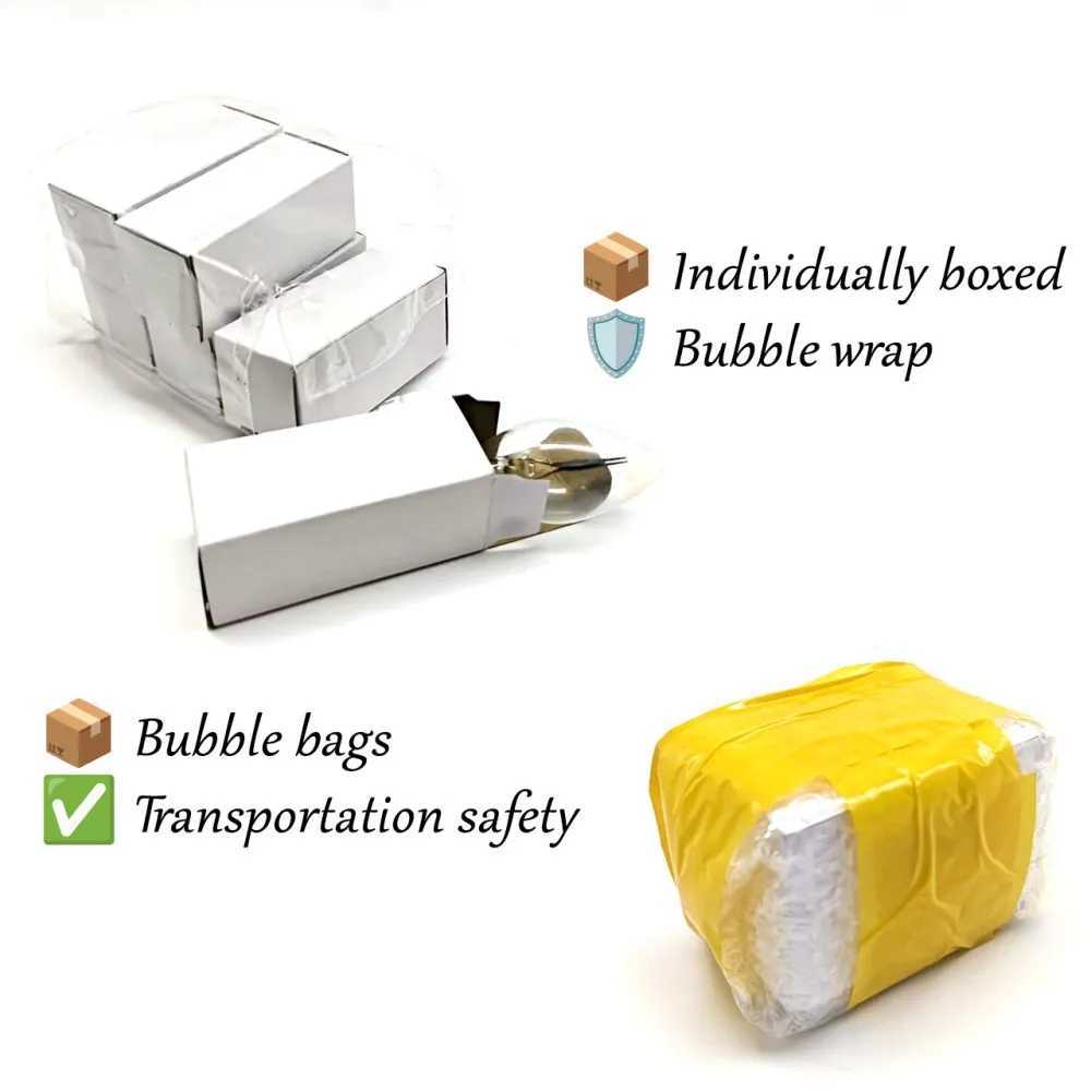 6 packs C18 Flame Bulb 120V 1W E12 Screw Base - apply to Dancing Tail Effect Bulbs for Chandeliers/Christmas Lights 1000Hrs C251115