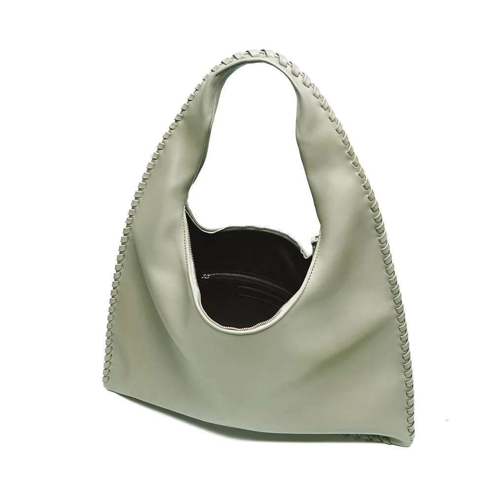 Designer Bag Large Capacity Vegan Leather Woven Women Slouchy Tote Top-Handle Hobo Purses Soft Shoulder Bag With Zipper