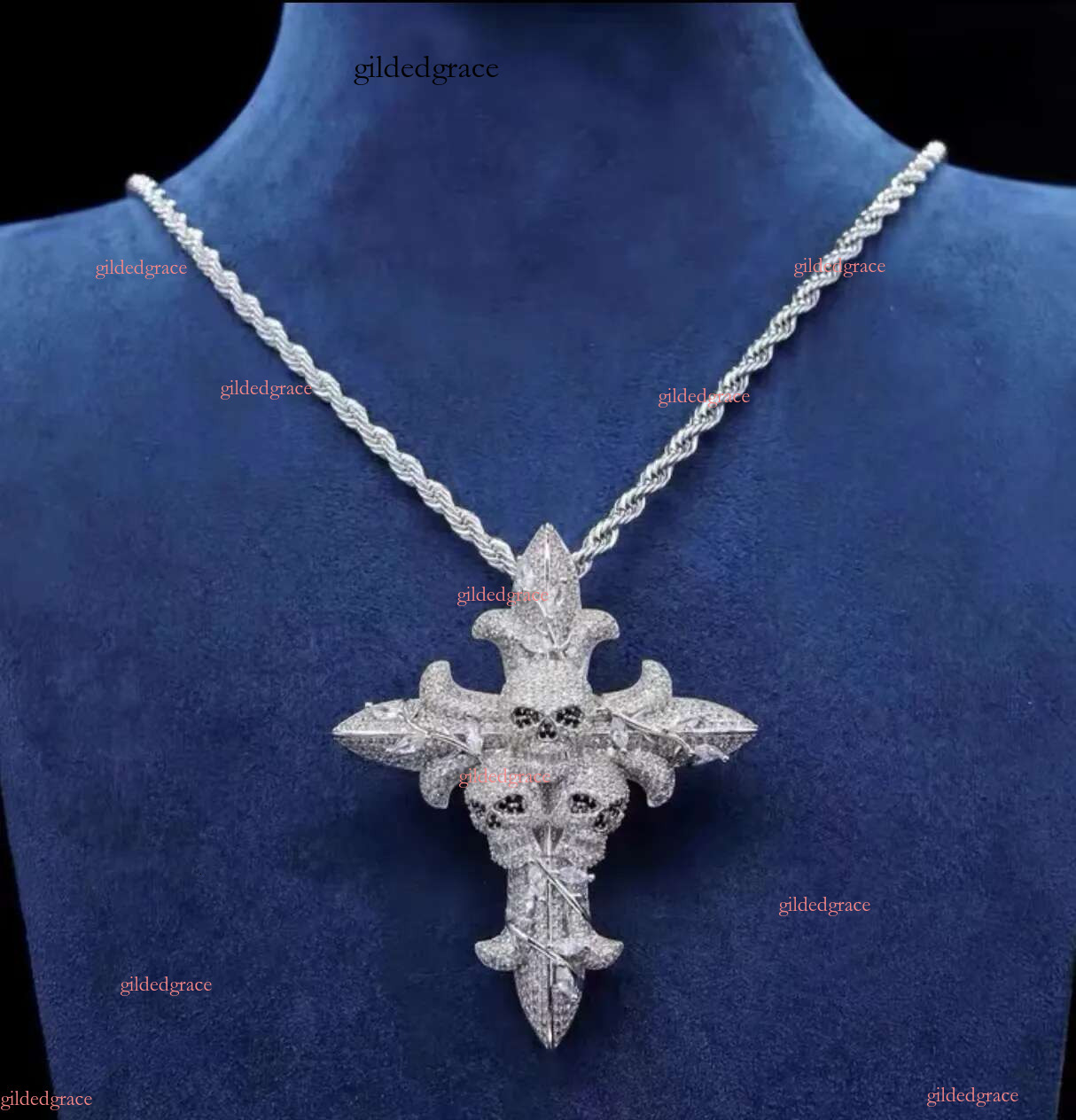 Factory Initial Pendant Iced Out Jewelry Gold Plated Vvs Moissanite Dias Cuban Chain 3d Custom Name Hip Hop Letter CFKE