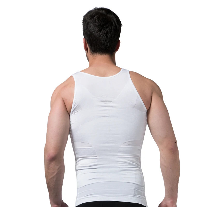 Men Body Shaper Slimming Compression Vest Undershirt Seamless Waist Trainer Tank Top Belly Control Weight Loss Shapewear 250415