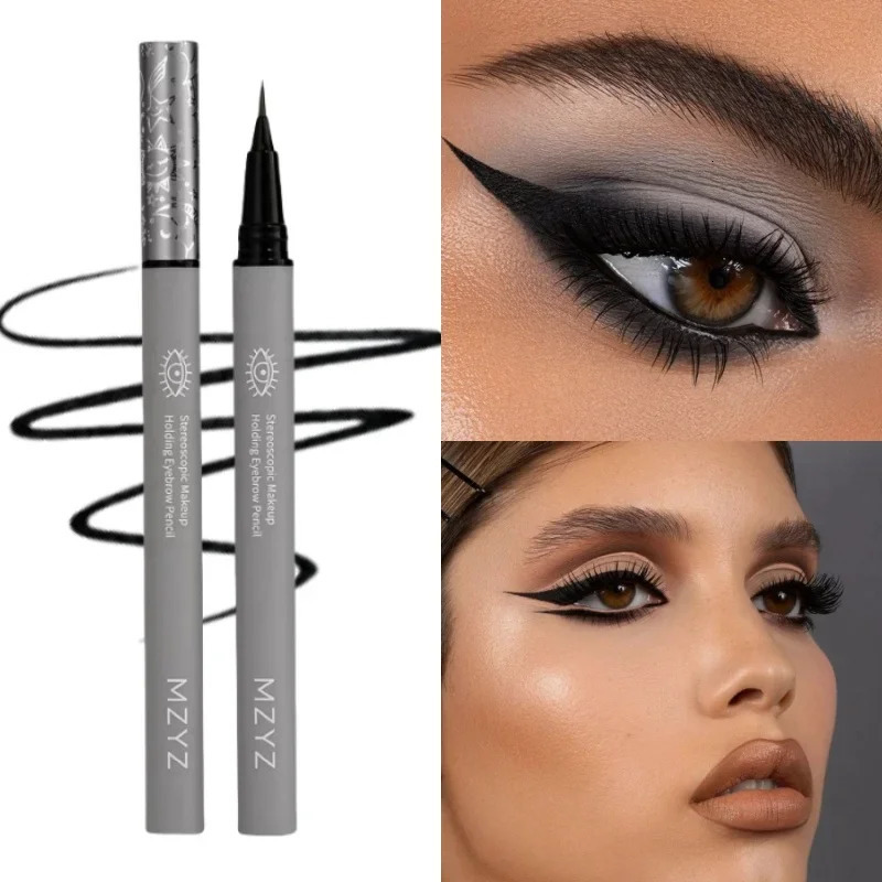 Liquid Eyebrow Pencil 4 Colors Very Fine Lying Silkworm Eyeliner Lasting Nature Water Proof Brown Gray Water-based Eyebrow Pen 250414
