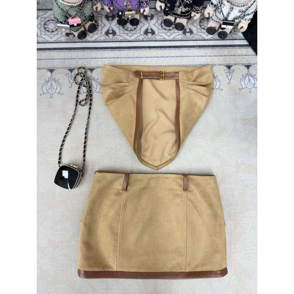 Dress Women Spring Summer Strapless Backless Short Tops And Straight Mini Skirt Sets Hotsweet Trendy Slim Female Clothes