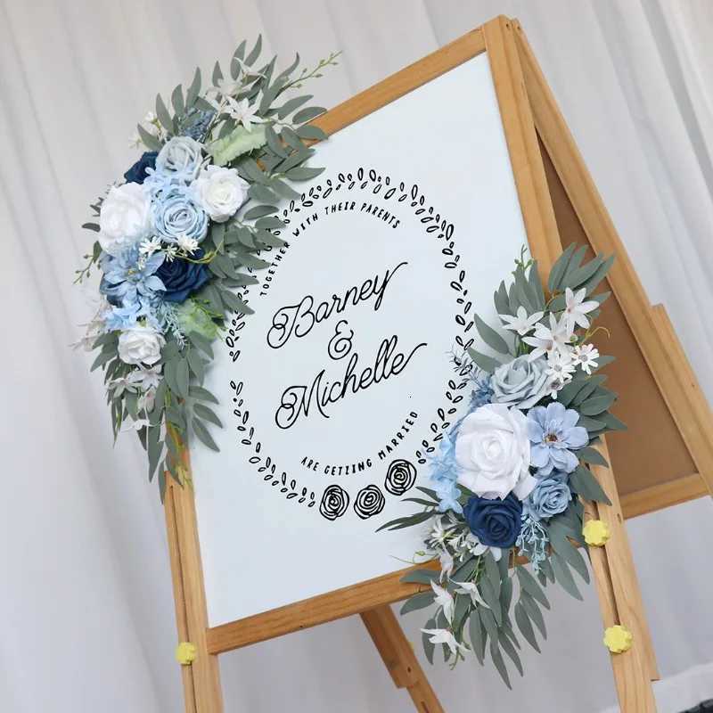 s New Wedding Welcome Card Flower Birthday Party Sign Decoration Flower Wedding Arch Flower Decoration ExportM251115