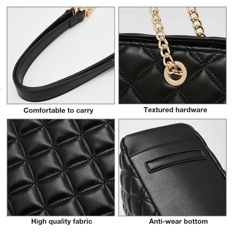 FOXER Women Fashion Quilted Shoulder Bag Female Classic Underarm Bag Vintage Lady Simple Tote Bags Chrismas GiftW251115