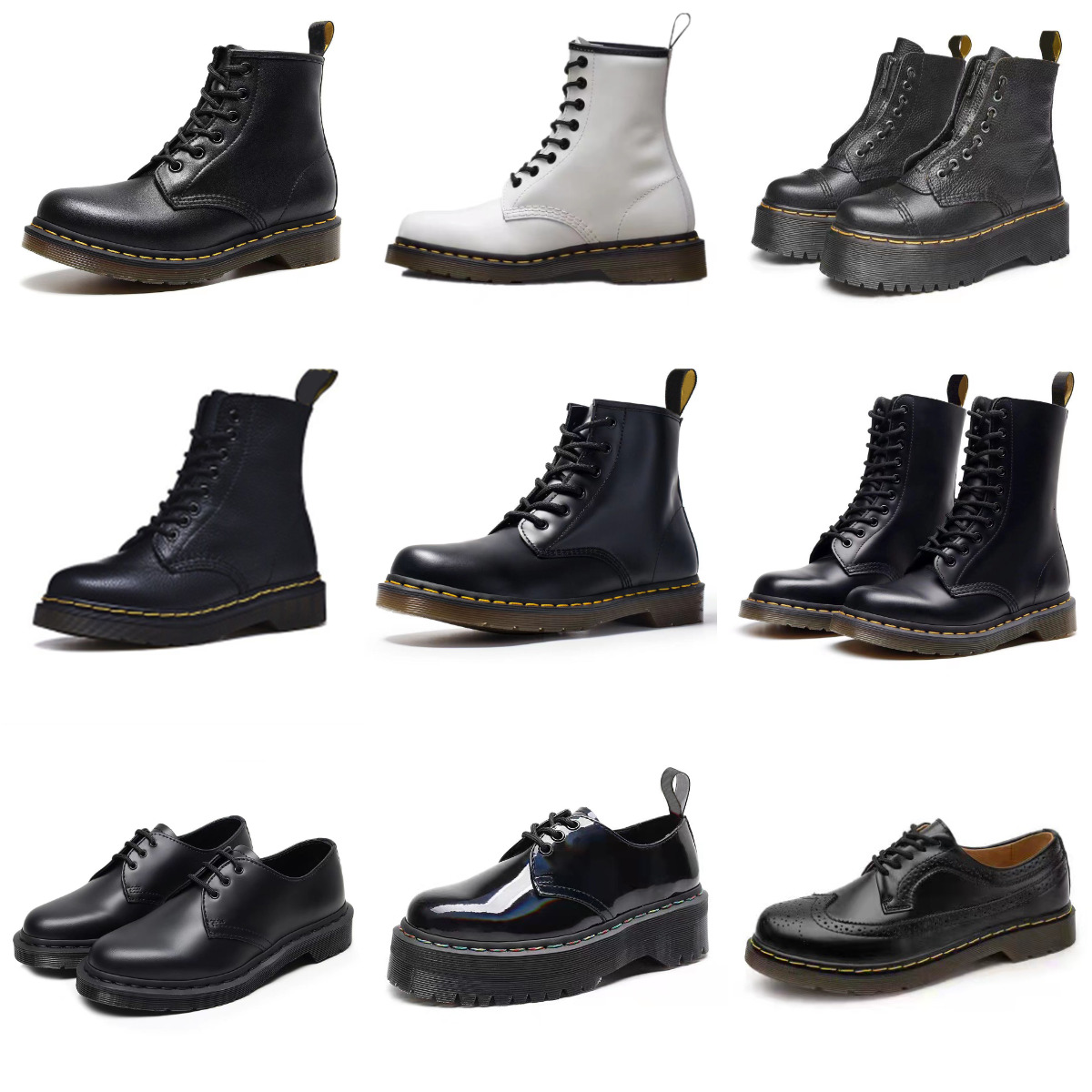 Designer New DrMartenEs Shoes High Martin Boots 1460 Bootsreal Leather Vintage Winter Snow Marteen For Men Women Ankle Mini Bootie Smooth Oxford Bottom Warm Shoes S6