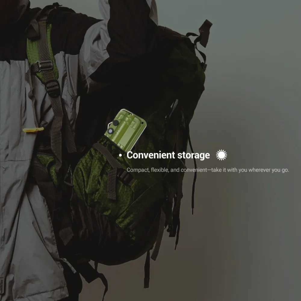 Portable Rechargeable Mini LED Camping Lamp With Hook Outdoor Camping Lantern Emergency Hanging Tent Fishing Waterproof Lights M251115