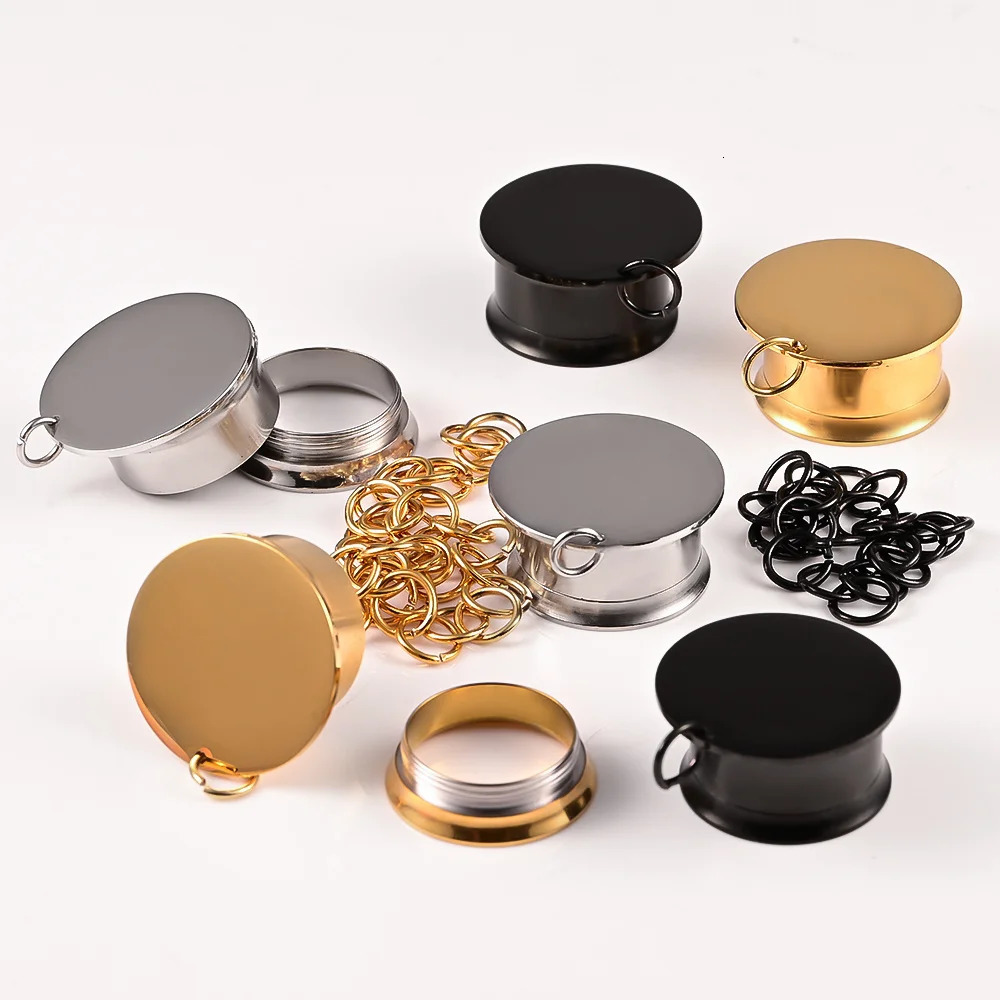 Vanku 10PCS 316 Stainless Steel DIY Ear Plugs Hangers Tunnels Fashion Ear Gauges Expander Women Piercing Body Jewelry 250408