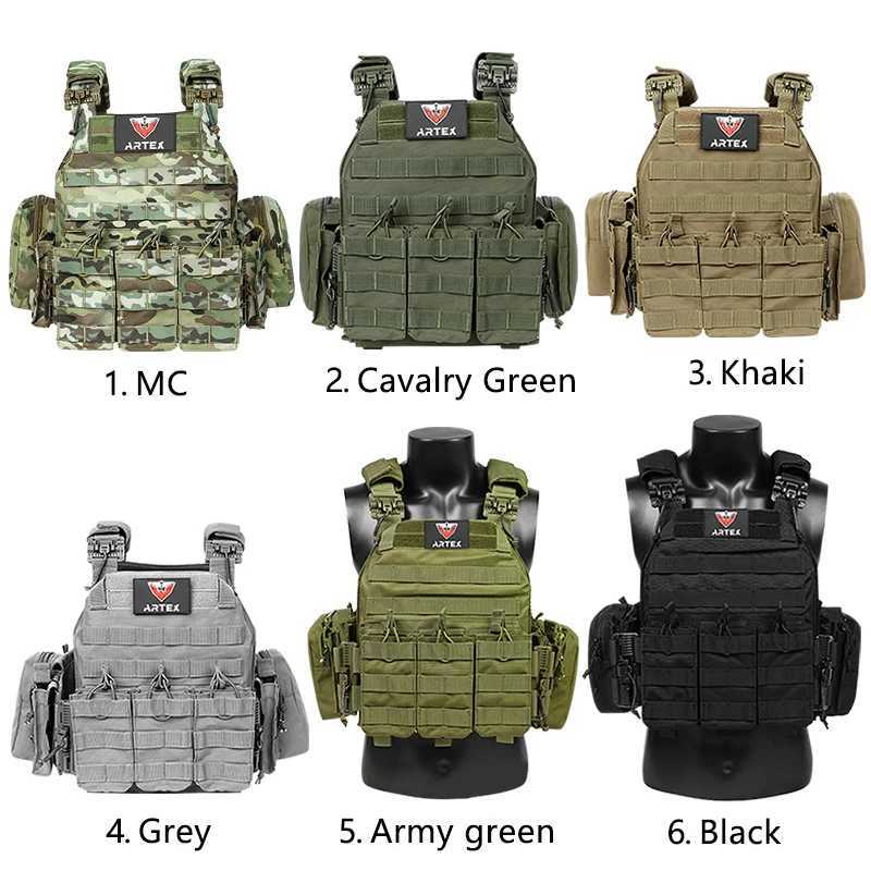 Tactical Vest with Triple Magazine Pouch 1000D Nylon Quick Release 6094K Hunting Airsoft Combat Accessories battle vest XJ251114