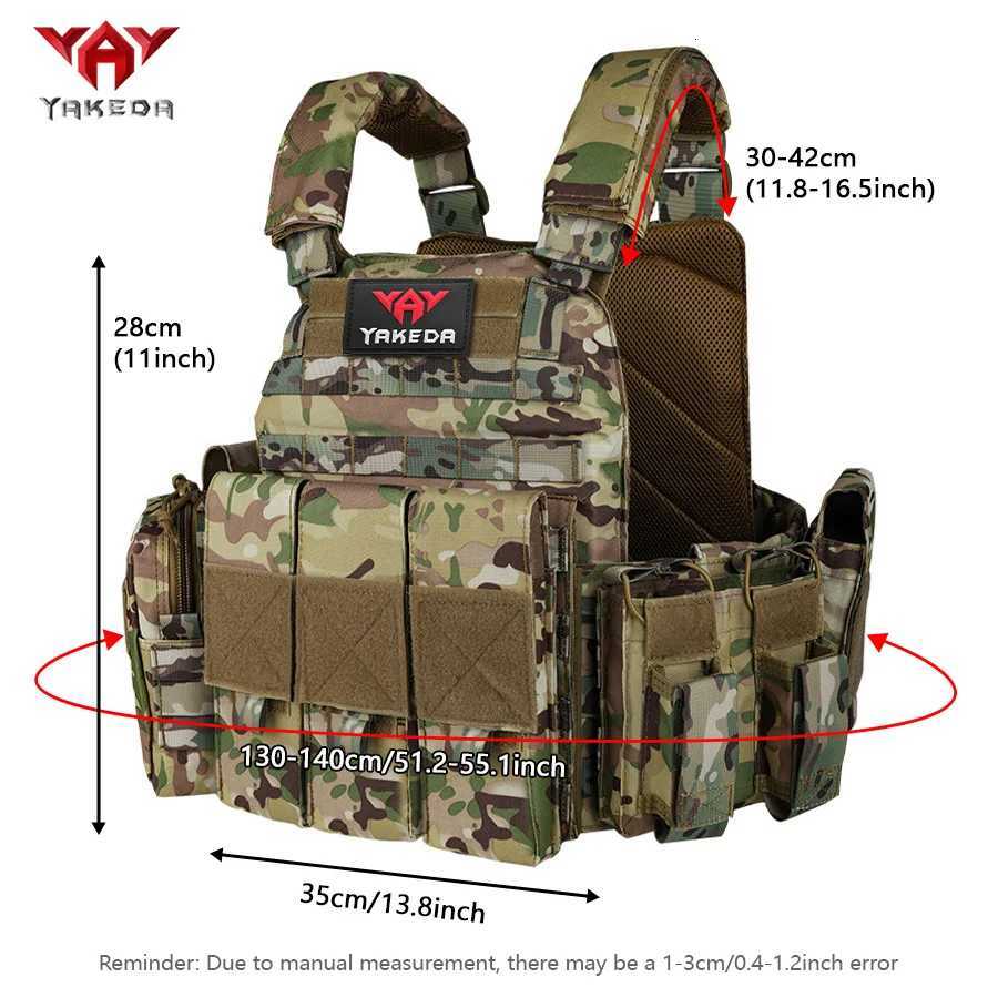YAKEDA Multi-functional Training Vest MOLLE Outdoor Camouflage Training Vest Training Equipment XJ251114