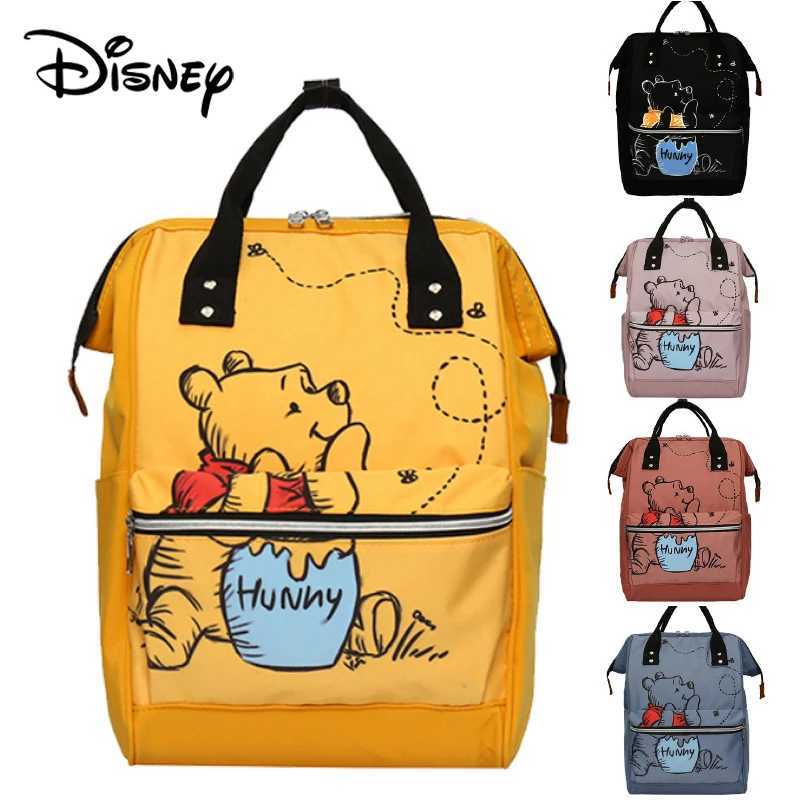 Disney Winnie The Pooh Backpack Anime Large Capacity Travel Mommy Bag Womens Backpack knapsack Cartoon kids schoolbag giftXJ250414