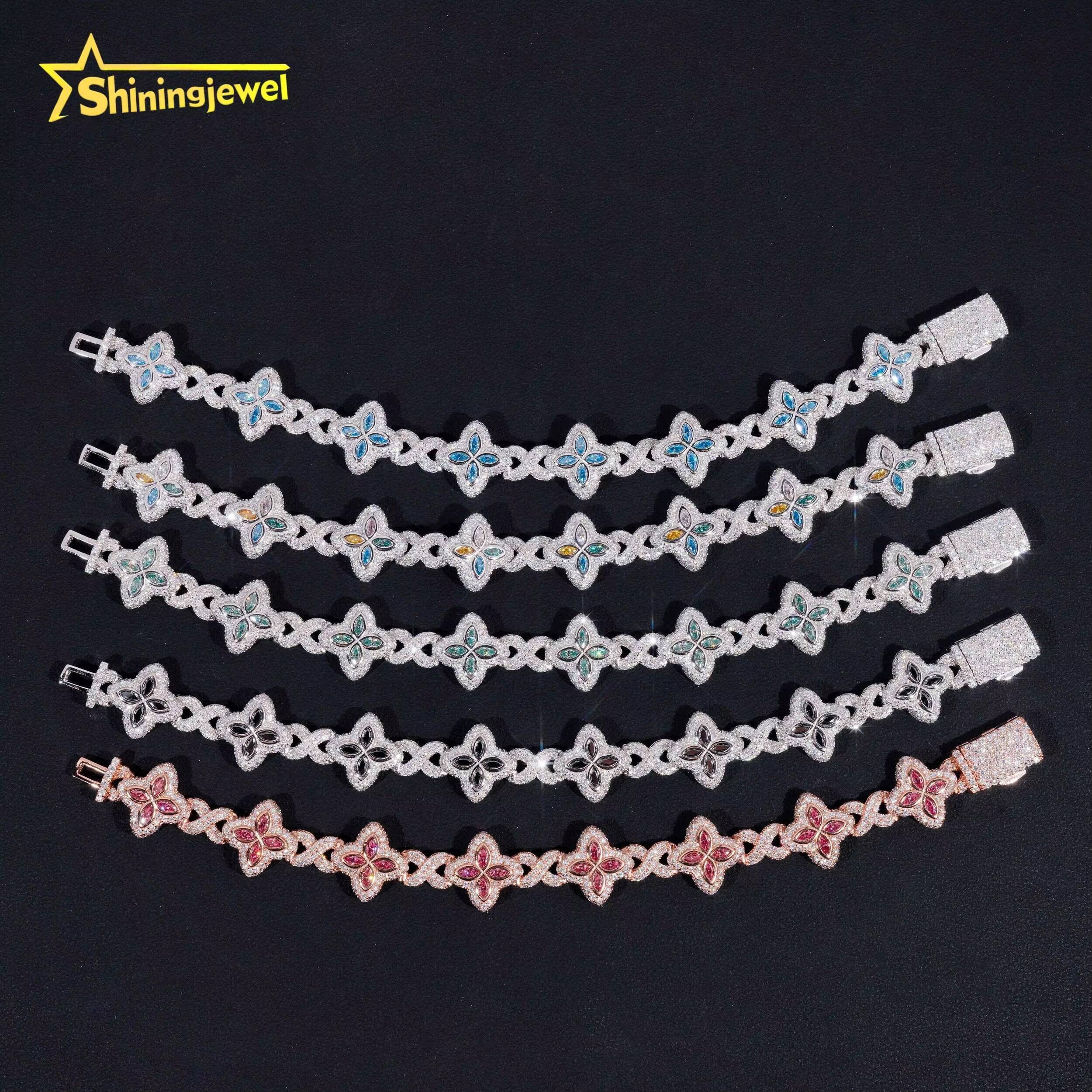 Best Sale 15mm VVS Colors Moissanite Cuban Link Chain S925 Gold Plated Diamond Iced Out Hip Hop Cuban Link Chain