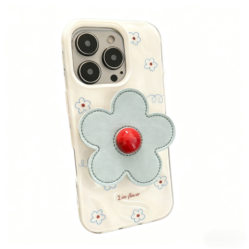 Cute Flower Phone Case Suitable for iPhone 16 Pro Max Ins Style Protective Case iPhone 15 Pro