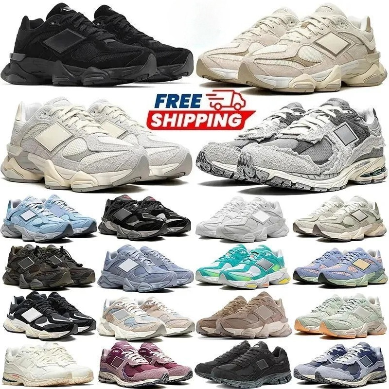 Free Shipping 9060 Designer men sneakers woman Running Shoes Sea Sallt Quartz Grey Triple Black White Green trainer Outdoor sport shoes size36-45