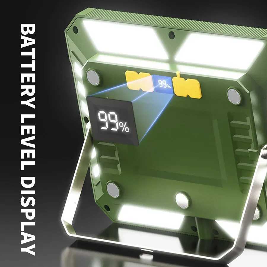 Ugprade Rechargeable Work Light 6 Lighting Modes Portable Handheld Light Waterproof for Camping Fishing Working Market M251115