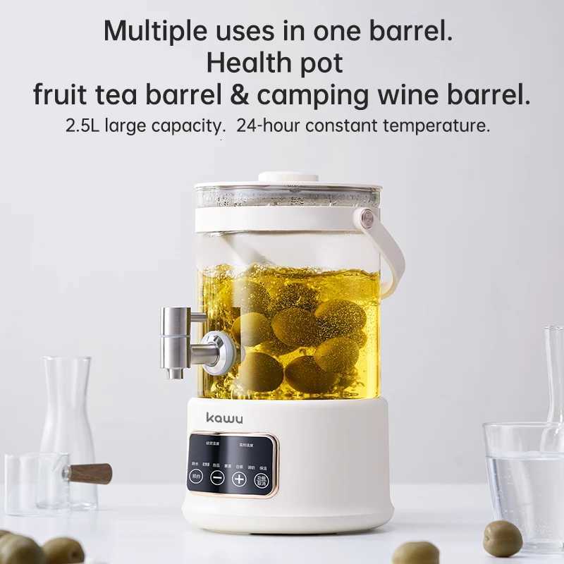 Intelligent constant-temperature electric kettle with large capacity suitable for brewing flower and fruit tea and making soup Y251114