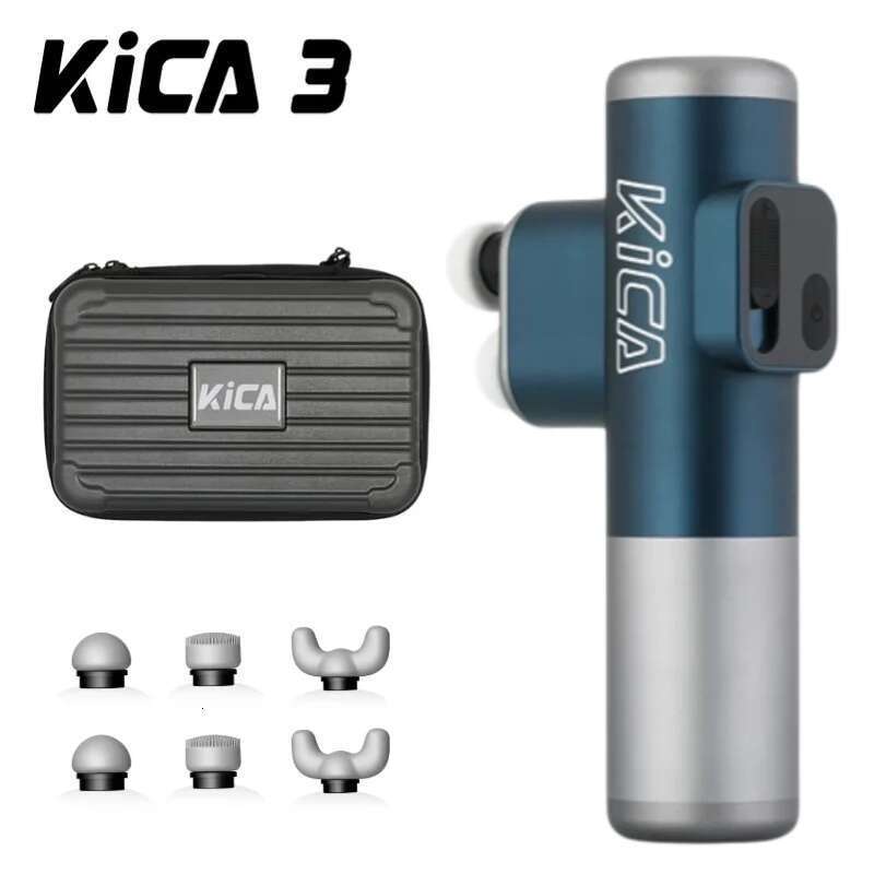 KICA 3 Double Head Massage Electric Body Professional Fiess Muscle Gun Deep High Frequency Percussion Massager