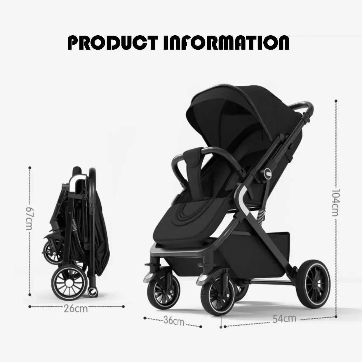 Exploring the lightweight and foldable baby stroller alongside the overloaded baby stroller with large sleep shadows X250415