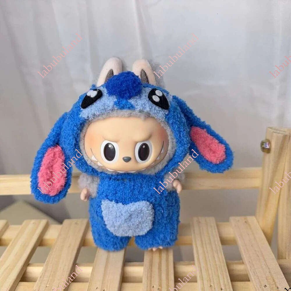 Second Generation Sitting Labubu Party Vinyl 17cm Stitch Doll Clothes