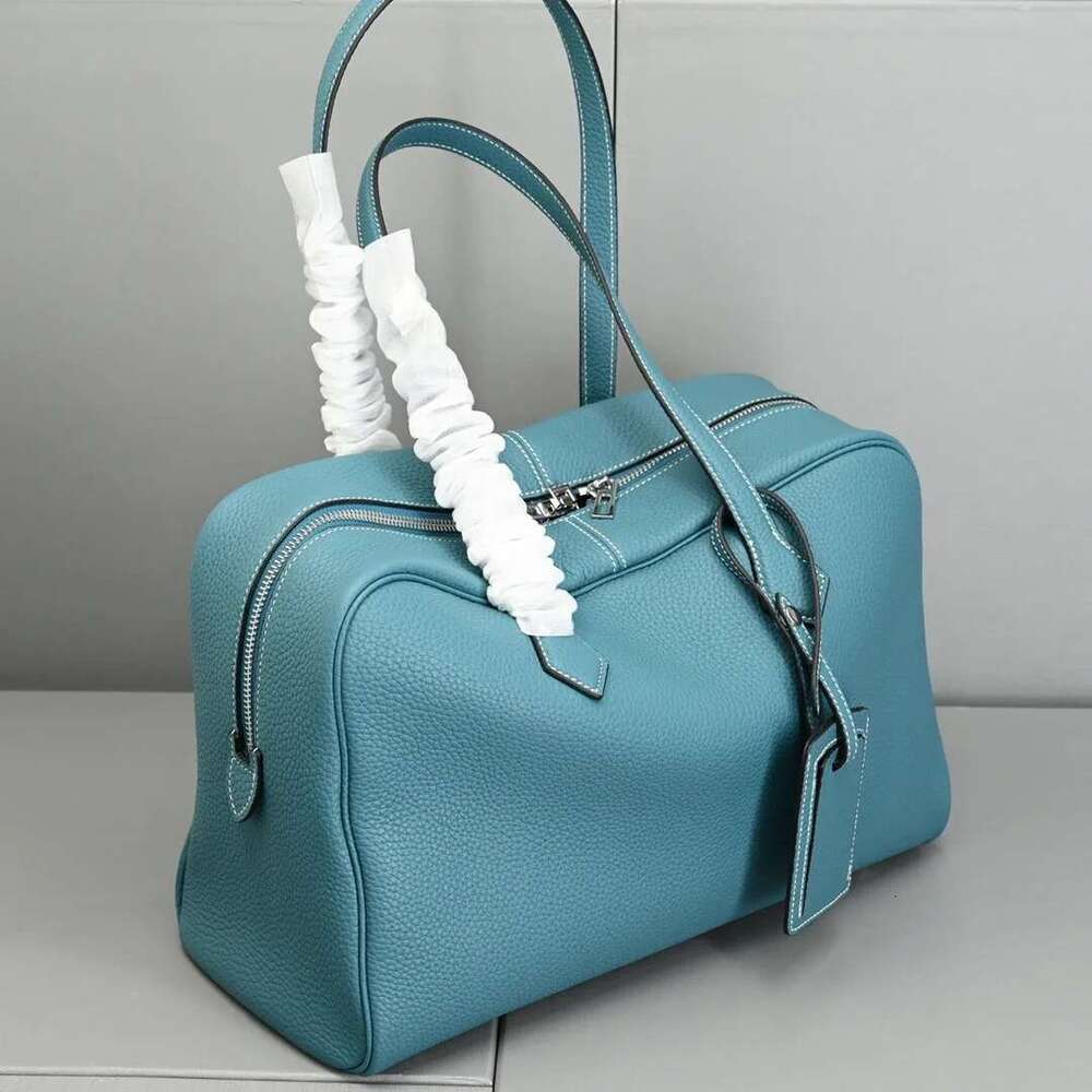 35Cm Genuine Leather Handbag Top Layer Cowhide High-End Feeg 2025 New Fashion Style Large Capacity