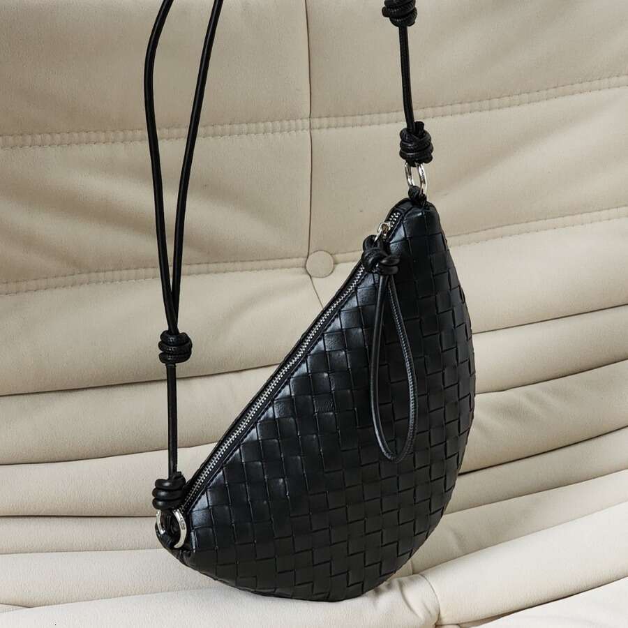 Mm Women's Bags Knitted Cowhide Crossbody Casual Niche Fashion Trend Shoulder Bag, Commuting Women's Backpack