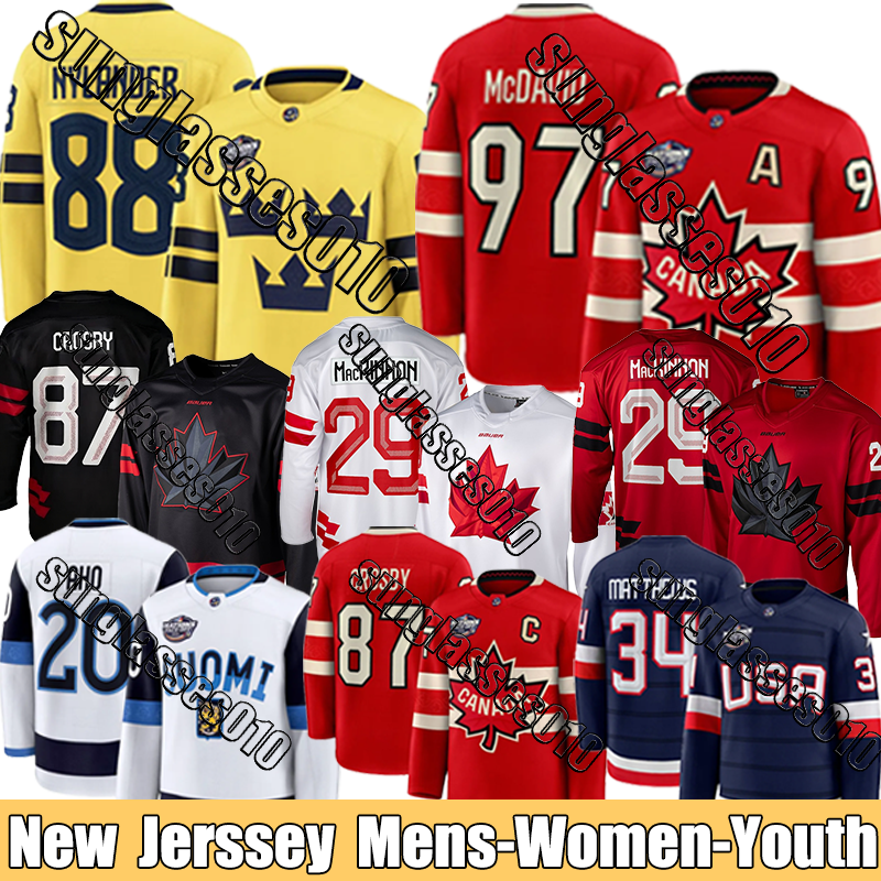 Hockey jersey 4 nations face-off jersey canada jersey 2025 Nations jersey USA Finland jersey United States Jersey 2026 Winter Olympicss 4 Nations Sweden jersey