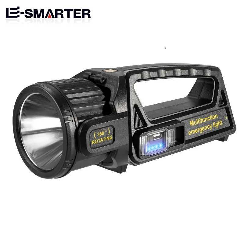 P50 LED Searchlight Double-headed Design Rechargeable Flashlight High Power Waterproof Torch Outdoor Camping Solar Light M251115